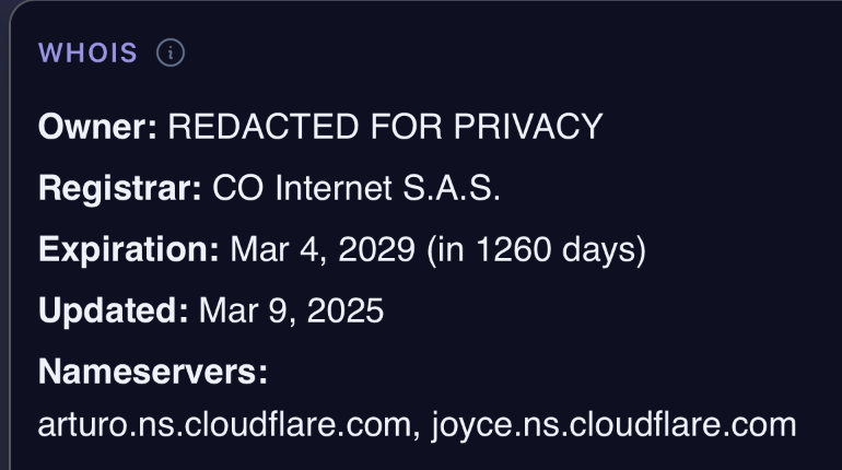 Seguimiento de WHOIS Imagen